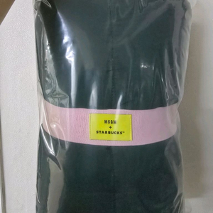 스타벅스 MSGM 그린/스카이블루 블랭킷 패딩담요 프리퀀시 망토 프리퀀시