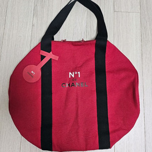 정품) 샤넬 레드 보스턴백 스포츠백 원형 가방 (코스메틱) 이미지