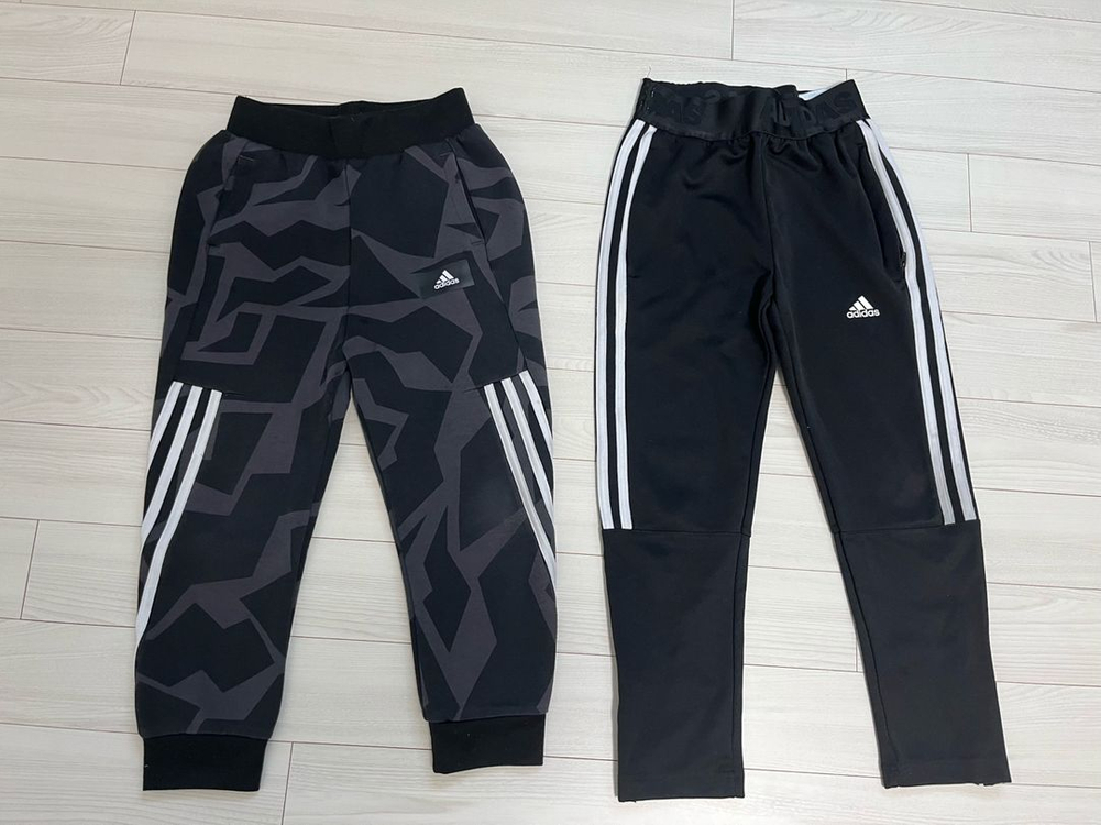 아디다스 키즈 후드티(140)2벌& 바지(130) 2벌 일괄판매--4