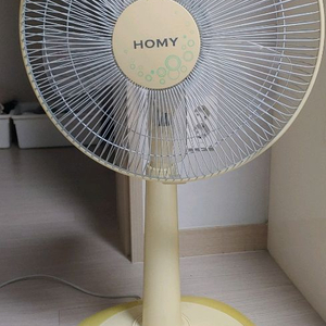 HOMY 스탠드 선풍기 아이보리