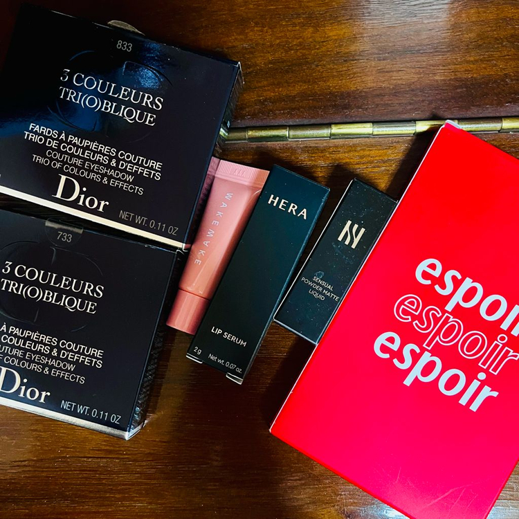 디올 스프링 한정 단종 3꿀뢰르 트리오 오블리끄 아이섀도우 833 미네랄로즈 733 코랄글로우 새제품--1