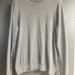 타미힐피거 베이직 크루넥 면니트 (그레이,L)