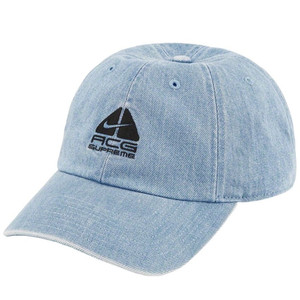 슈프림x나이키 ACG 데님 볼캡 워시드 블루