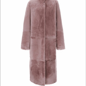 헤이에스 러브유 시어링 코트 (퍼플핑크)