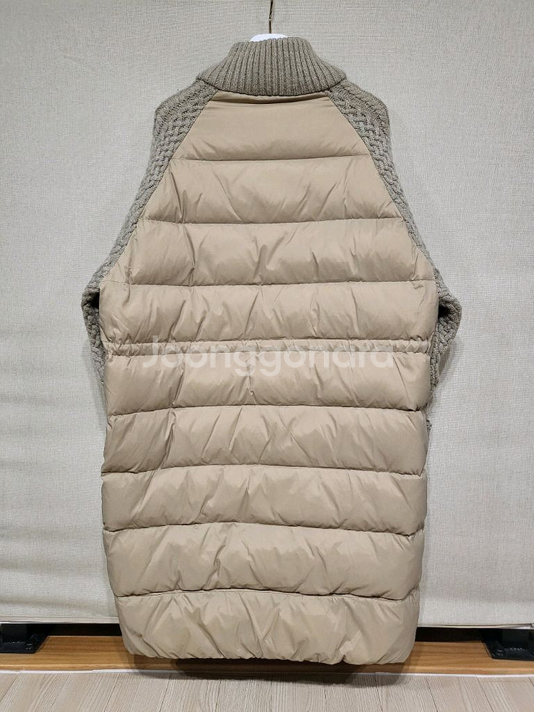 (새제품) 캐시미어 니트 덕다운 패딩 점퍼 자켓--1