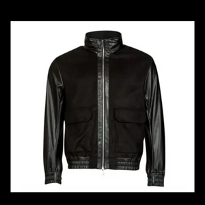 아르마니 익스체인지 봄버 자켓 블랙