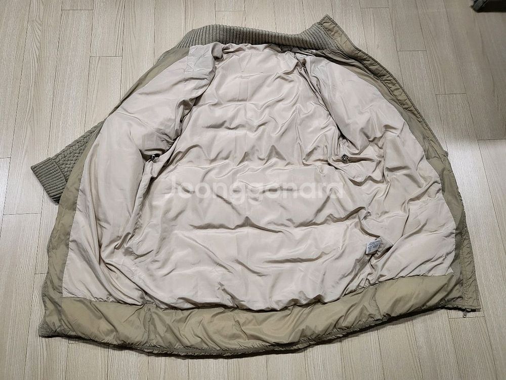 (새제품) 캐시미어 니트 덕다운 패딩 점퍼 자켓--5