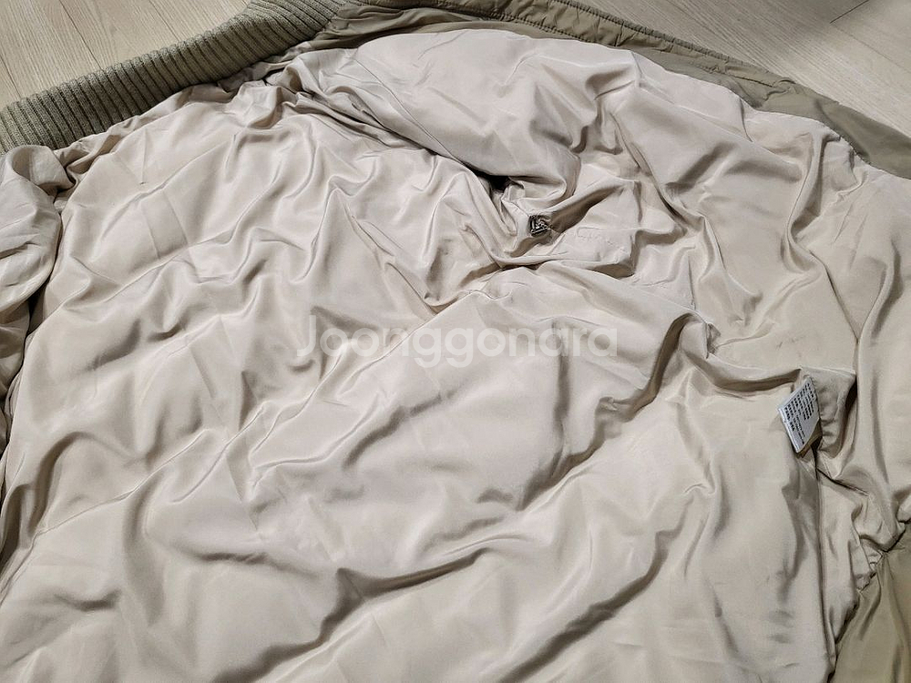 (새제품) 캐시미어 니트 덕다운 패딩 점퍼 자켓--6