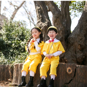 도란도란키즈 병아리유치원상하복+학사모set 일괄 (140사이즈)/졸업사진/코스튬/입학 이미지