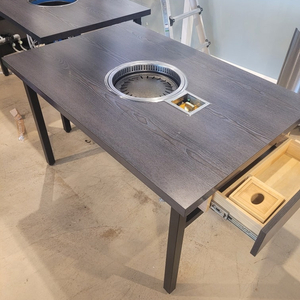 152번 LNG 거송 로스타 고기불판 숯불가스 로스터 업소용 가스레인지 테이블