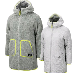 아디다스 리버서블 쉐르파 롱패딩(L)