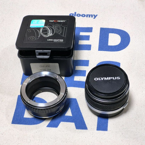 올드렌즈 올림푸스 G.ZUIKO 28mm f3.5 및 OM-FX 어댑터