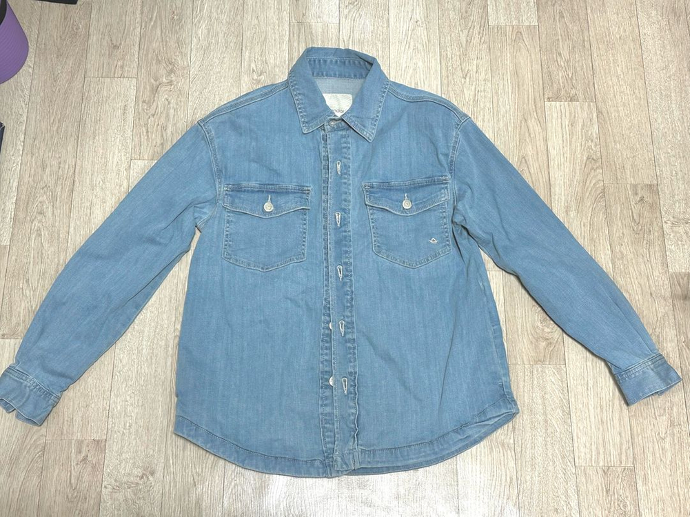 안다르 컴포터블 데님 오버핏 셔켓 S--1