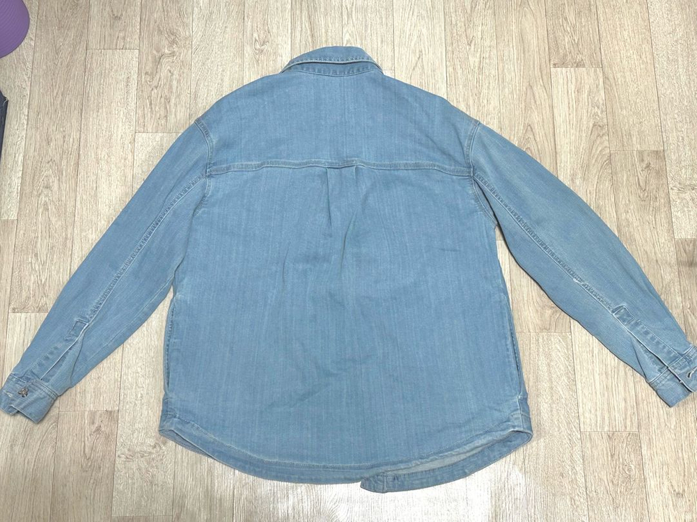 안다르 컴포터블 데님 오버핏 셔켓 S--2