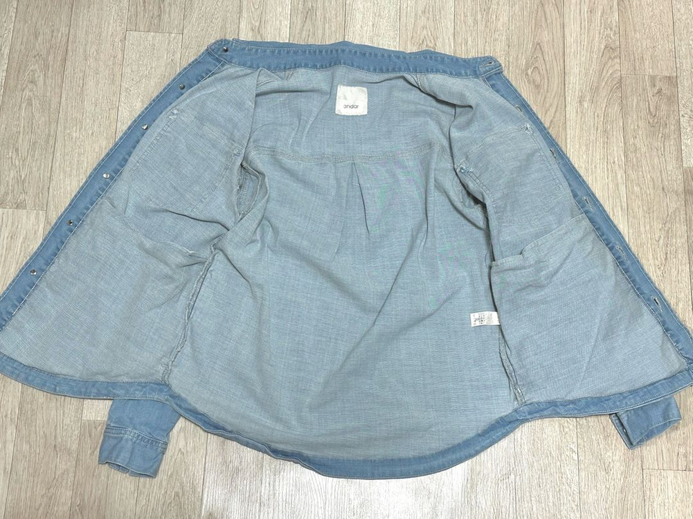 안다르 컴포터블 데님 오버핏 셔켓 S--3