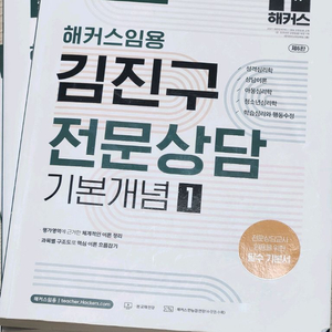 임용고시 임고 책 심리상담 김진구 전문상담 기본개념 이미지