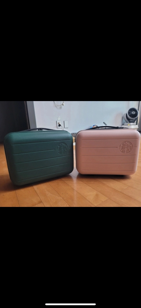 스타벅스 2020 썸머 레디백정품 2개(핑크,그린 일괄) 이미지