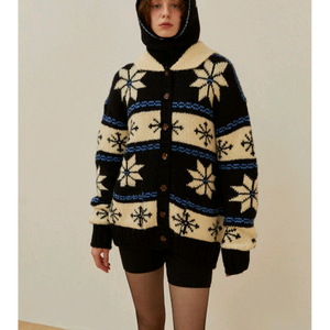 그린버터 스노우플레이 알파카 가디건 이미지