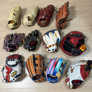 여러가지 야구글러브 판매합니다. 이미지