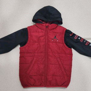 조던 키즈 후드 패딩 조끼 120 130정도
