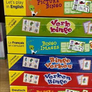 다개국어 빙고 영어, 프랑스어, 독일어