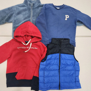 130 남아 기모티셔츠 외 후리스 쪼끼 등 유니클로