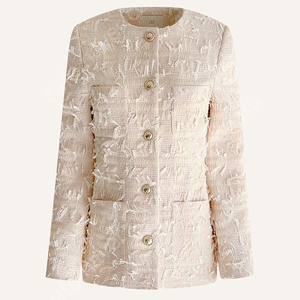 어라운드율 리본 트위드 자켓