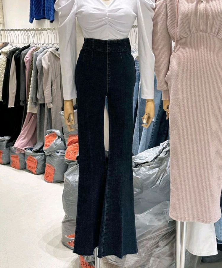 새상품 매그놀리아 지젤 데님부츠컷팬츠 하이웨스트 청바지--1