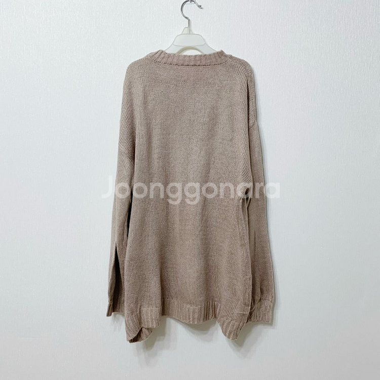 핑크베이지 롱 니트--2