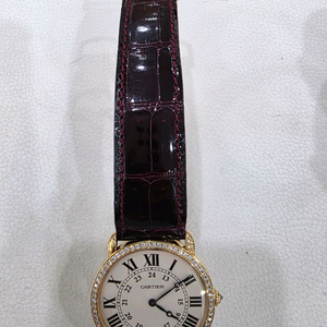 까르띠에 롱드루이 금통 다이아 시계 정품