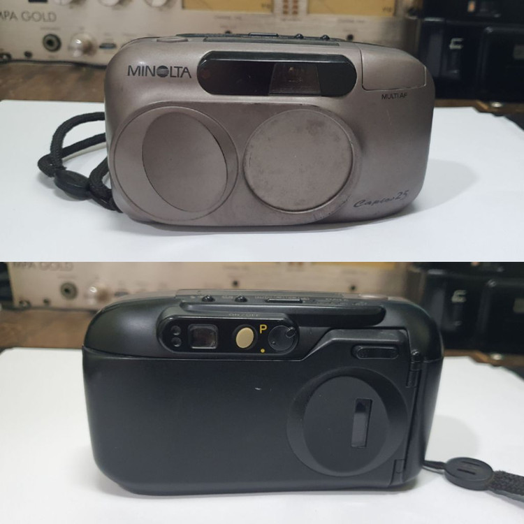택포/Minolta capios25 미놀타 필름카메라 빈티지 레트로 로모 앤틱 y2k 일본 감성 필카 촬영 사진--3