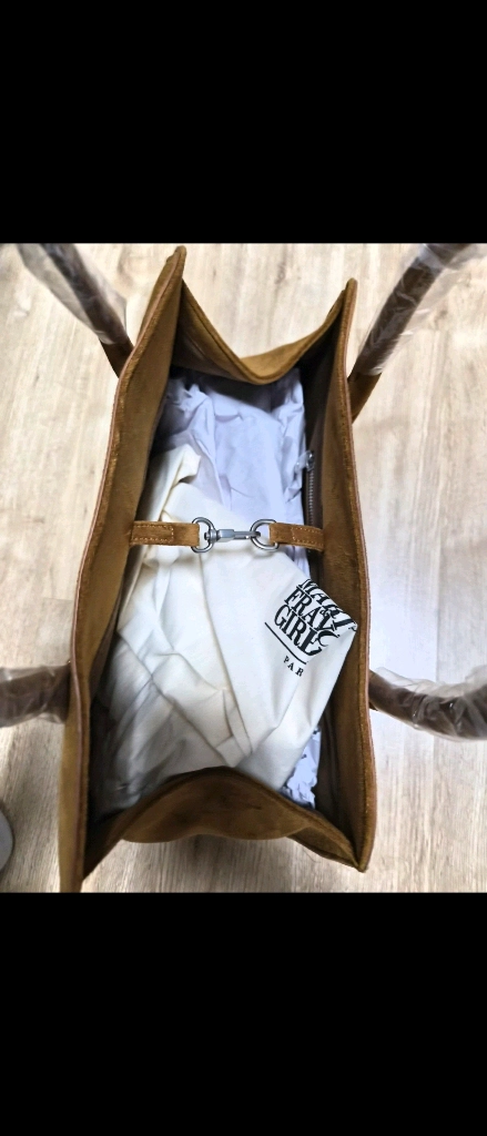 마리떼프랑소와저버 클래식 로고 스웨이드 토트백 새상품 이미지