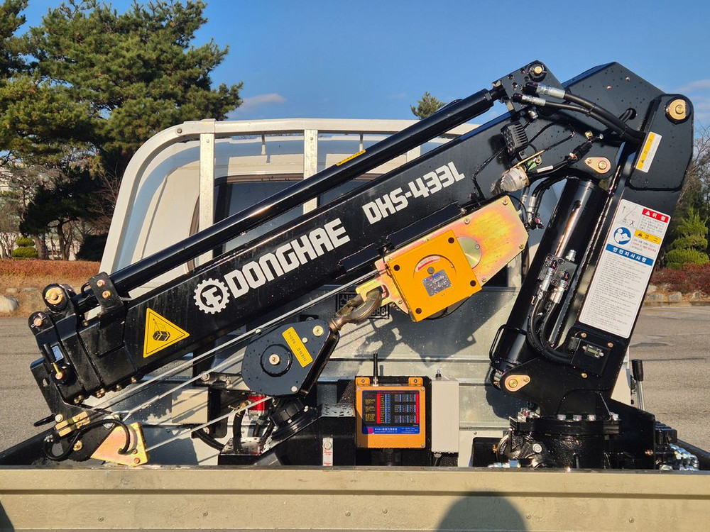 1톤크레인 중고 동해433L 1톤트럭크레인 봉고3 1톤카고크레인 매매 가격 이미지