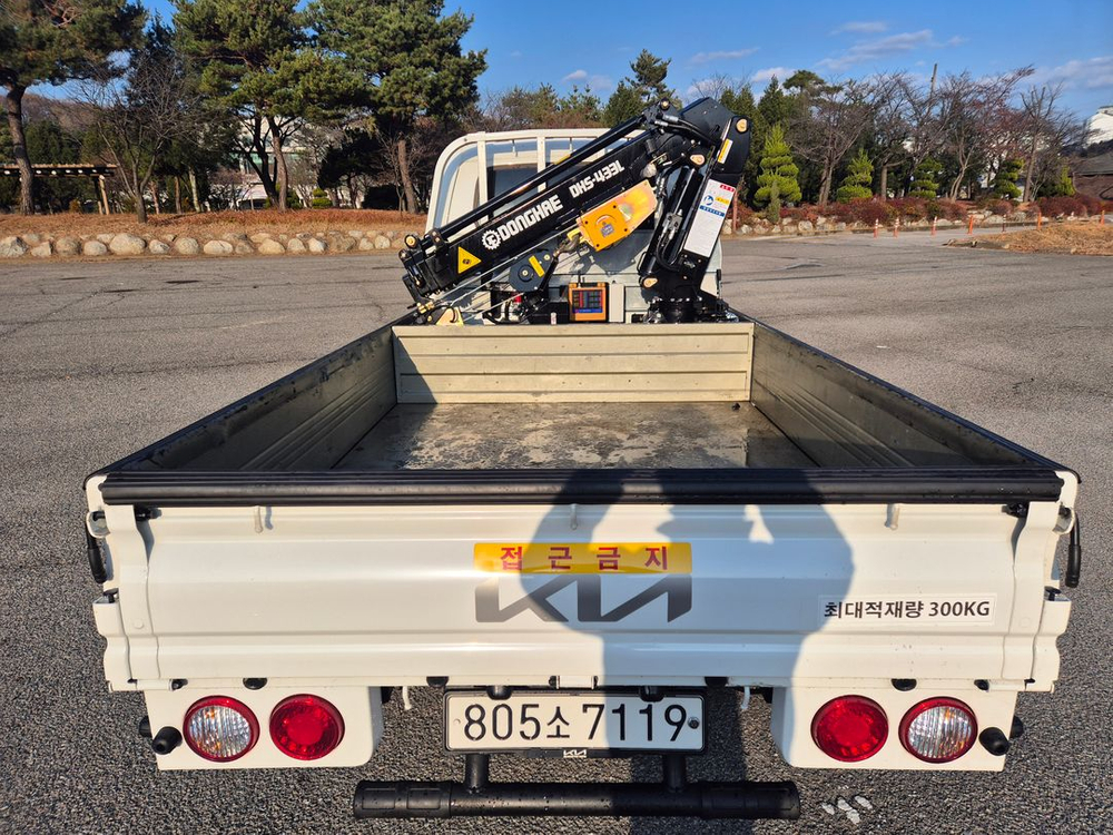 1톤크레인 중고 동해433L 1톤트럭크레인 봉고3 1톤카고크레인 매매 가격 이미지