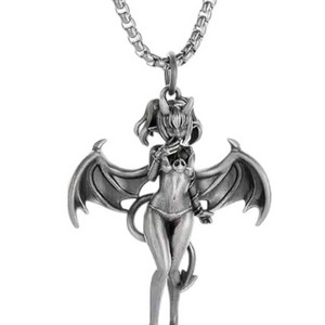 펑크룩 고스 지뢰계 목걸이 이미지