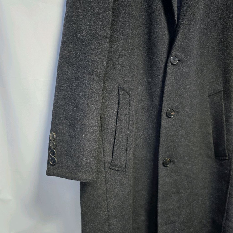 [100] 앤드지 울 핸드메이드 싱글 코트 구스다운 차콜 #WH--1