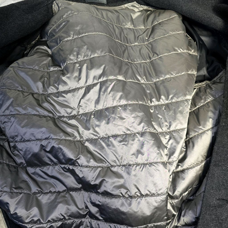 [100] 앤드지 울 핸드메이드 싱글 코트 구스다운 차콜 #WH--5