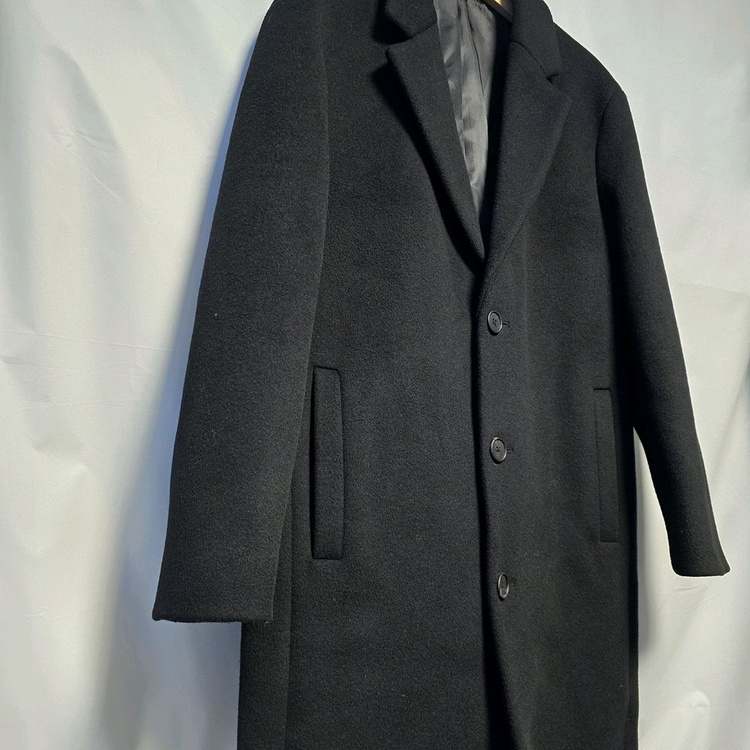 [M] 무신사스탠다드 캐시미어 싱글 체스터 코트 블랙 #WH--3