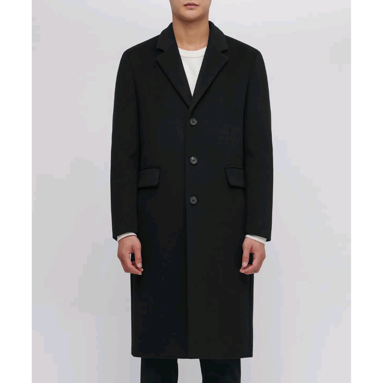 [M] 무신사스탠다드 캐시미어 싱글 체스터 코트 블랙 #WH--8