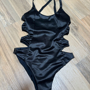 CXIX 블랙 가디스 세틴 바디수트 s 새거