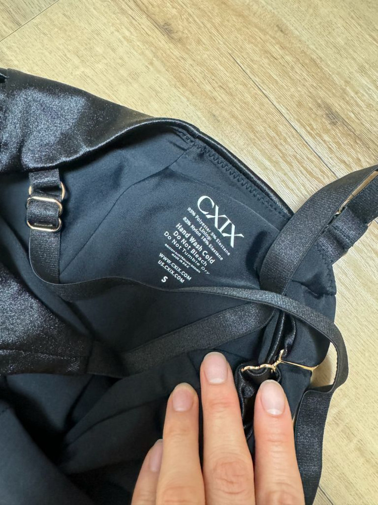 CXIX 블랙 가디스 세틴 바디수트 s 새거--2