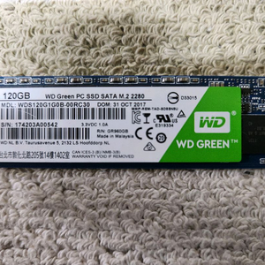 WD 그린 SSD 120GB m.2 2280 이미지