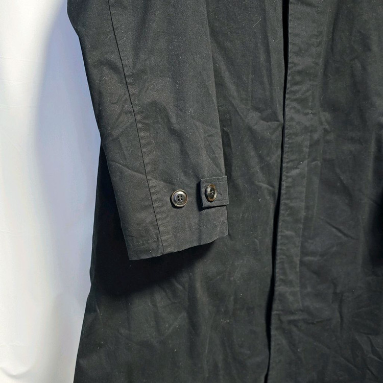 [100(M)] 프리즘웍스 오버사이즈 면 발마칸 코트 블랙 트렌치 #TH--3