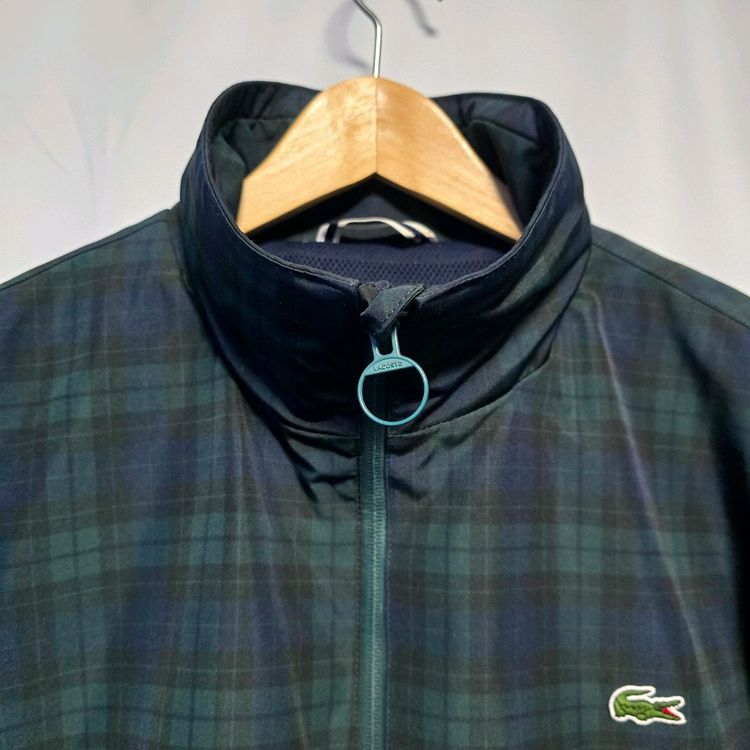 [105-110(52)] 라코스테 타탄체크 오버사이즈 윈드브레이커 바람막이 #TH--2