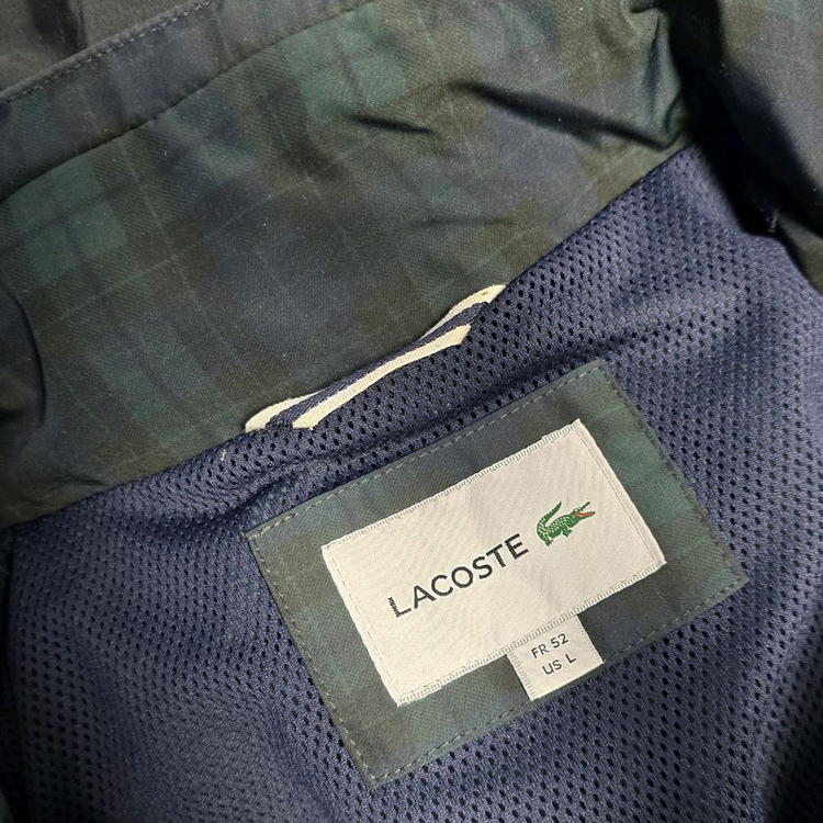 [105-110(52)] 라코스테 타탄체크 오버사이즈 윈드브레이커 바람막이 #TH--7