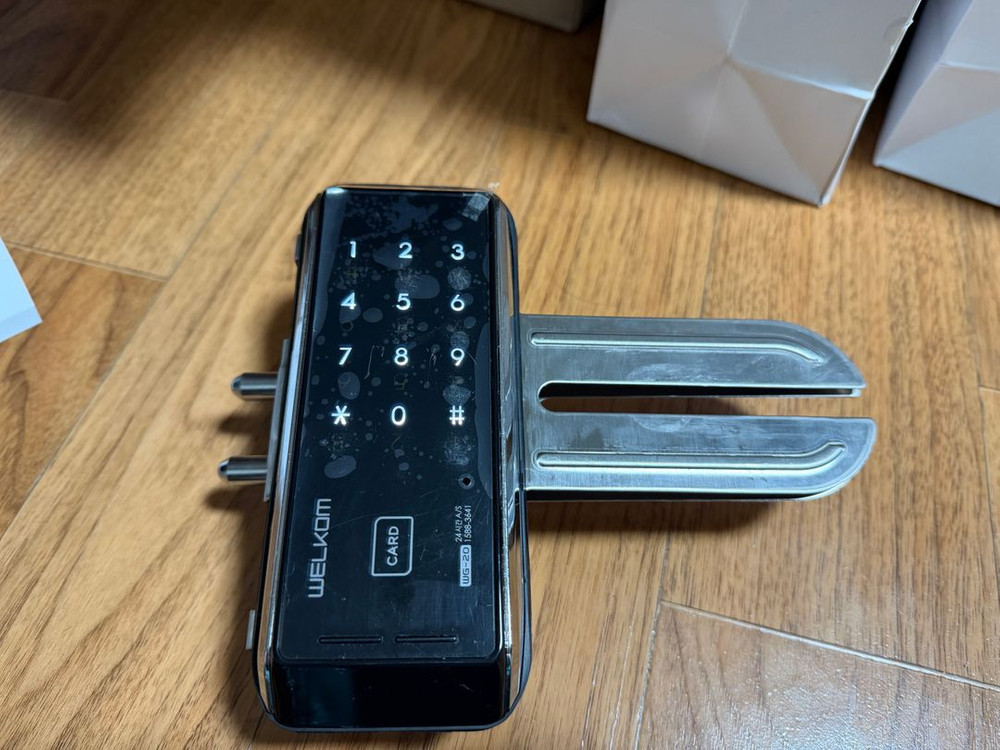 솔리티 웰컴 WG-20 유리문 디지털 도어락--3