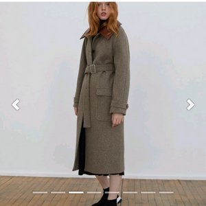 마론에디션 체크 롱코트 롱코트