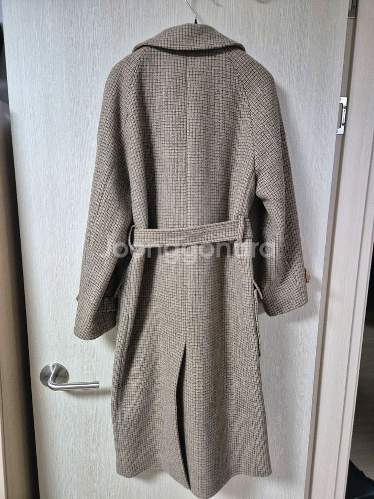 마론에디션 체크 롱코트 롱코트--4