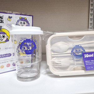 런치박스 도시락 세트 (수저포함) 미개봉 새상품 이미지