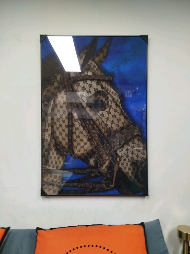 루이비통 말그림 구찌 승마그림 목걸이 가방 백 신발 대형 그림액자 그림 액자 팝아트 인테리어소품 명품그림 명품액자 이미지
